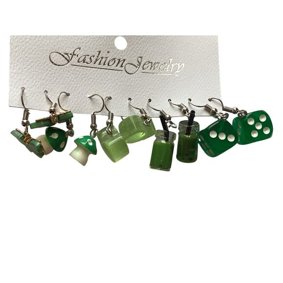 4410 NIP Candy Color Acrylic Earrings Set Dopamine Bohemian Drop - Picture 2 of 3